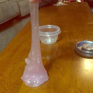 Clear valentines slime